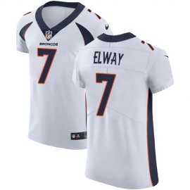Nike Denver Broncos #7 John Elway White Mens Stitched NFL Vapor Untouchable Elite Jersey