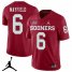 Jordan Brand Mens Oklahoma Sooners #6 Baker Mayfield 2018 College Football Jerseys NCAA Red