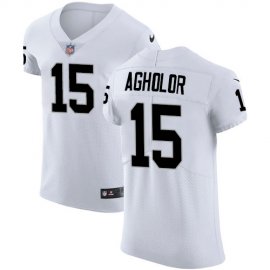 Nike Las Vegas Raiders #15 Nelson Agholor White Mens Stitched NFL New Elite Jersey