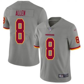 Nike Washington Football Team #8 Kyle Allen Gray Mens Stitched NFL Limited Inverted Legend Jersey