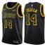 Nike Los Angeles Lakers #14 Brandon Ingram Black NBA Swingman City Edition Jersey