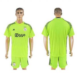 Ajax Blank Shiny Green Goalkeeper Soccer Club Jersey