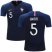 France #5 Umtiti Home Kid Soccer Country Jersey