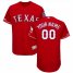 Texas Rangers Majestic Alternate Flex Base Authentic Collection Custom Jersey Scarlet