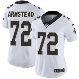 Nike New Orleans Saints #72 Terron Armstead White Womens Stitched NFL Vapor Untouchable Limited Jersey