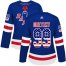 Adidas New York Rangers #99 Wayne Gretzky Royal Blue Home Authentic USA Flag Womens Stitched NHL Jersey
