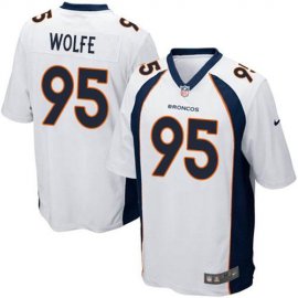 Nike Denver Broncos #95 Derek Wolfe White Youth Stitched NFL New Elite Jersey