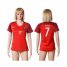 Womens Portugal #7 Figo Home Soccer Country Jersey