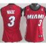 Cheap Women Miami Heat 3# Dwyane Wade Red NBA Jerseys