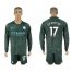 Manchester City #17 De Bruyne Sec Away Long Sleeves Soccer Club Jersey