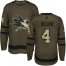 Adidas San Jose Sharks #4 Brenden Dillon Green Salute to Service Stitched NHL Jersey