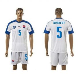Slovakia #5 Norbert Home Soccer Country Jersey