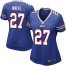 Nike Buffalo Bills #27 TreDavious White Royal Blue Team Color Womens Stitched NFL Elite Jersey