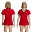 Womens Portugal Blank Home Soccer Country Jersey