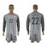 Poland #22 Fabianshi Grey Goalkeeper Long Sleeves Soccer Country Jersey