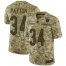 Nike Chicago Bears #34 Walter Payton Camo Mens Stitched NFL Limited 2018 Salute To Service Jersey