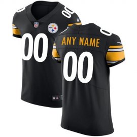 Nike Pittsburgh Steelers Customized Black Team Color Stitched Vapor Untouchable Elite Mens NFL Jersey