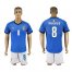 Italy #8 Marchisio Blue Home Soccer Country Jersey