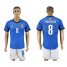 Italy #8 Marchisio Blue Home Soccer Country Jersey