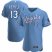 Kansas City Royals #13 Salvador Perez Mens Nike Light Blue Alternate 2020 Authentic Player MLB Jersey