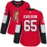 Adidas Ottawa Senators #65 Erik Karlsson Red Home Authentic Womens Stitched NHL Jersey