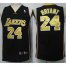 Los Angeles Lakers 24 Bryant Black Jersey Gold Number Cheap