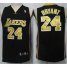 Los Angeles Lakers 24 Bryant Black Jersey Gold Number Cheap