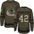 Adidas Vancouver Canucks #42 Alex Burmistrov Green Salute to Service Stitched NHL Jersey