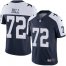 Nike Dallas Cowboys #72 Trysten Hill Navy Blue Thanksgiving Mens Stitched NFL Vapor Untouchable Limited Throwback Jersey