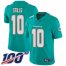 Nike Miami Dolphins #10 Kenny Stills Aqua Green Team Color Mens Stitched NFL 100th Season Vapor Limited Jersey