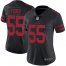 Nike San Francisco 49ers #55 Dee Ford Black Alternate Womens Stitched NFL Vapor Untouchable Limited Jersey