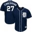 Detroit Tigers #27 Jordan Zimmermann Navy Blue Cool Base Stitched Youth MLB Jersey
