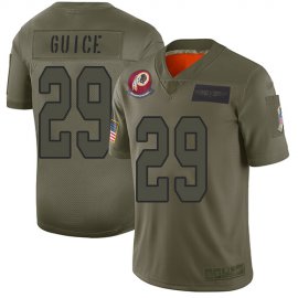 Nike Washington Football Team #29 Derrius Guice Camo Mens Stitched NFL Limited 2019 Salute To Service Jersey