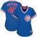 Chicago Cubs #40 Willson Contreras Blue Cooperstown Womens Stitched MLB Jersey