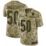 Nike Chicago Bears #50 Mike Singletary Camo Mens Stitched NFL Limited 2018 Salute To Service Jersey