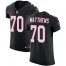 Nike Atlanta Falcons #70 Jake Matthews Black Alternate Mens Stitched NFL Vapor Untouchable Elite Jersey