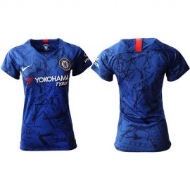 Womens Chelsea Blank Home Soccer Club Jersey