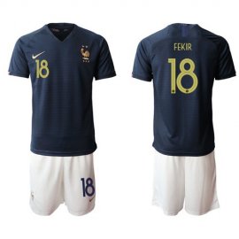 France #18 Fekir Home Soccer Country Jersey