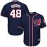 Washington Nationals #48 Javy Guerra Navy Blue New Cool Base Stitched Youth MLB Jersey