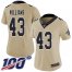 Nike New Orleans Saints #43 Marcus Williams Gold Womens Stitched NFL Limited Inverted Legend 100th Season Jersey