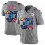 Green Bay Packers #33 Aaron Jones Mens Nike Multi-Color 2020 NFL Crucial Catch NFL Jersey Greyheather