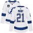 Adidas Tampa Bay Lightning #21 Brayden Point White 2022 Stanley Cup Final Patch Womens Road Authentic NHL Stanley Cup Final Patch Jersey Womens
