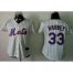 New York Mets #33 Matt Harvey Cream(Blue Strip) Womens Fashion Stitched MLB Jersey