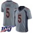 Nike Denver Broncos #5 Joe Flacco Gray Mens Stitched NFL Limited Inverted Legend 100th Season Jersey