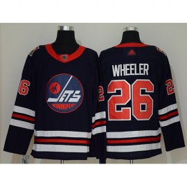 Adidas Winnipeg Jets #26 Blake Wheeler Navy Blue Authentic 2019 Heritage Classic Stitched NHL Jersey