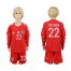 Germany #22 Ter Stegen Red Goalkeeper Long Sleeves Kid Soccer Country Jersey
