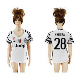 Womens Juventus #28 Khedira Sec Away Soccer Club Jersey