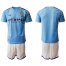 Manchester City Blank Home Soccer Club Jersey