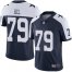 Nike Dallas Cowboys #79 Trysten Hill Navy Blue Thanksgiving Mens Stitched NFL Vapor Untouchable Limited Throwback Jersey