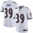 Nike Baltimore Ravens #39 Brandon Carr White Mens Stitched NFL Vapor Untouchable Limited Jersey